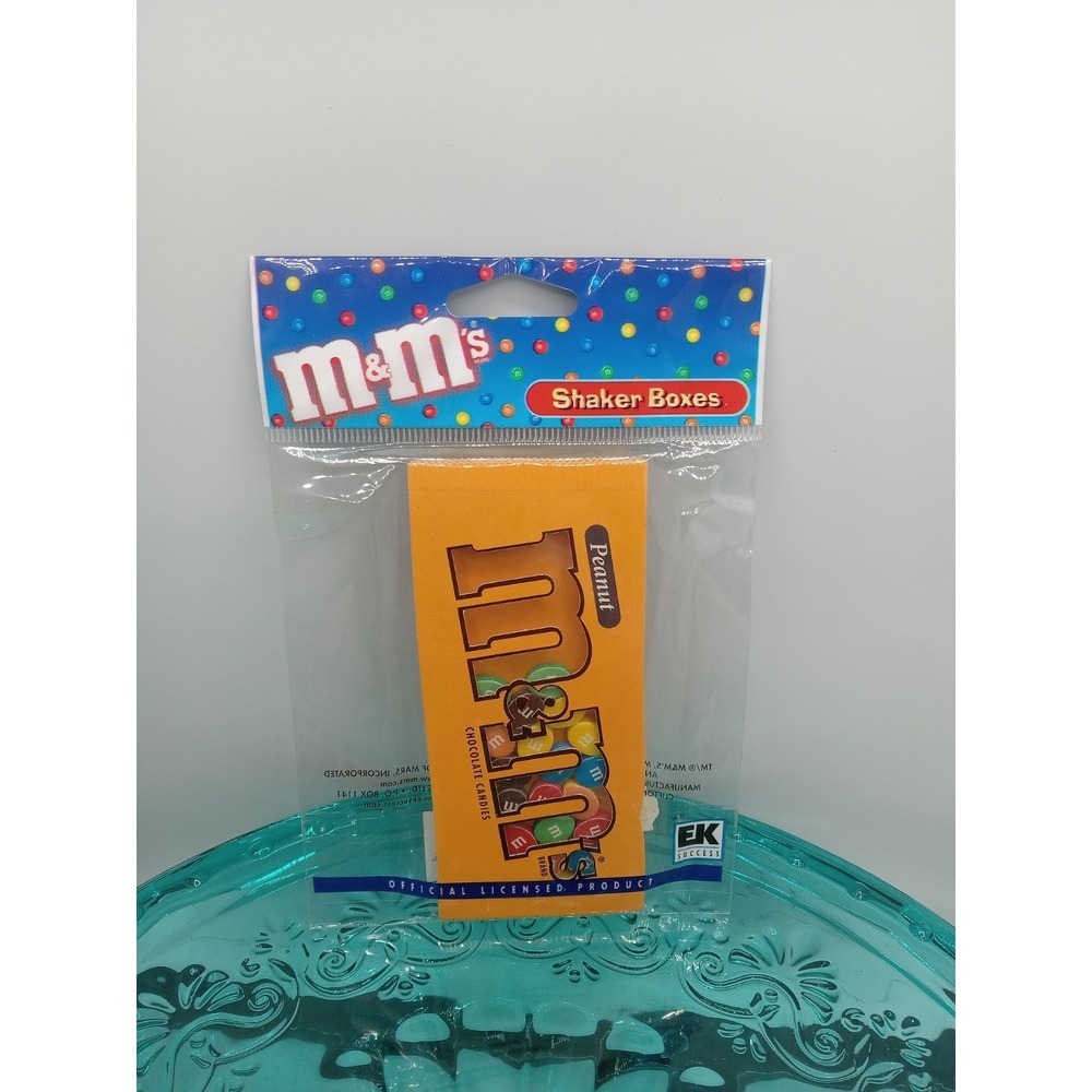RARE M&M's Peanut Chocolate Candy Bag Shaker Box Scrapbook Embellishment Jolee's